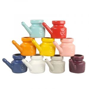 Pot à bec étanche durable, pot Neti en céramique, pot Antarcbooks pour rinçage nasal, lavage de