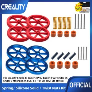 Kit d'&eacute;crous de nivellement torsad&eacute;s &agrave; la main en aluminium, 4 pi&egrave;ces, avec ressort de matrice &agrave; lit