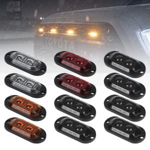 Feux de Position de camion 12V 24V, feux de position latéraux de voiture, feux de signalisation LED,