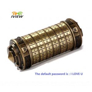 Leonardo Da Vinci Code serrure jouets métal Cryptex serrures pour cadeaux de mariage cadeaux de