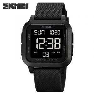 SKMEI1894 hommes alarme Chrono horloge 5Bar étanche montres militaires LED affichage choc montre