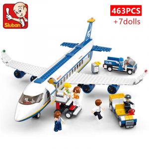 463 pi&egrave;ces City Airport Airbus avion avion Brinquedos Avion mod&egrave;le blocs de construction briques