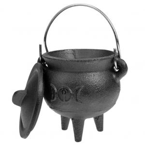 Pot de combustion de sorcière Portable, Mini chaudron en fonte, Pot de sorcière d'halloween avec