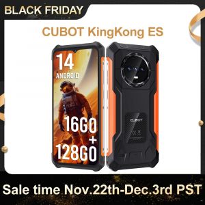 Cubot KingKong ES Smartphone Robuste 16Go + 128Go 6,56" HD+ Caméra 48MP 5100mAh Android 14 IP68
