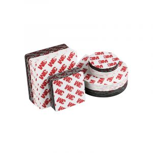 100 pi&egrave;ces 3M ruban adh&eacute;sif fort Double face ruban en tissu Non tiss&eacute; noir blanc imperm&eacute;able Double