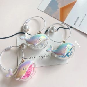 Porte-clés baleine mignon, accessoires pendentif pour sac d'école, pour Couples amoureux, cadeau
