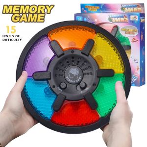 Machine de jeu de m&eacute;moire, jeu de m&eacute;moire &eacute;lectronique portable avec Puzzle lumineux et sonore, jeu