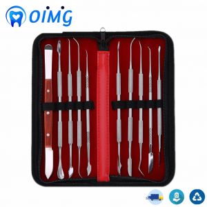 Spatule dentaire couteau &agrave; pl&acirc;tre pratique en acier inoxydable polyvalent dents cire sculpture