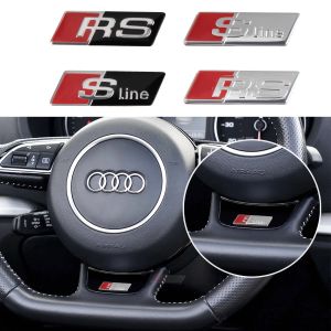 Autocollant d'insigne de volant de voiture, accessoires pour Audi Sline A1 A3 A4 A5 horizon A7 A8 B8