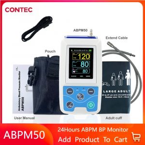 CONTEC ABPM50 24 heures tensiom&egrave;tre ambulatoire Holter ABPM Holter BP moniteur logiciel gratuit