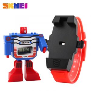 SKMEI mode numérique enfants montre Date dessin animé enfants sport montres Relogio Robot