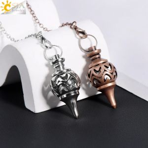 Pendentif en cuivre pendule en métal pour radiesthésie Divination écriture méditation Chi
