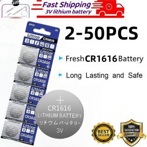 Piles bouton au lithium pour montre, télécommande, tournevis gratuit, CR1616, 3V, 24.com, cr 1616,