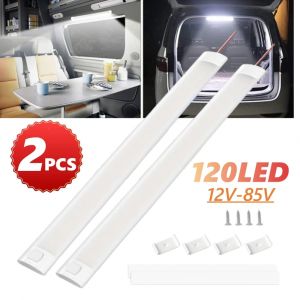 2 pièces 120 LED RV coffre lumière 12 v/24 v caravane plafond LED remorque camping-car Van camion