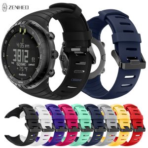 Bracelet de montre en Silicone pour Bracelet de remplacement Suunto Core pour Bracelet de montre