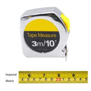 Metre Ruban à mesurer en acier épaissi 3M métrique 10Ft pouces ruban à mesurer en acier inoxydable