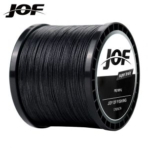 JOF-Ligne de pêche tressée à 4 brins, 1000m, 500m, 300m, Multimessieurs, Pêche à la carpe, Ligne PE,