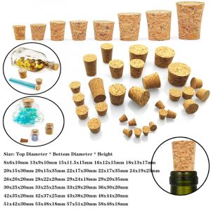 Bouchon de bouteille en verre conique, 5/10 pièces, bouchon en liège conique pour brassage à