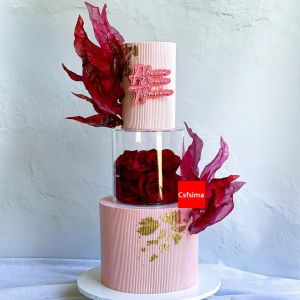 Support à gâteau en acrylique transparent, support flottant, séparateur de gâteau de mariage,