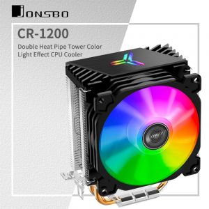 Jonsbo CR1200 refroidisseur de processeur 2 tour de caloducs effet de lumière coloré rvb ventilateur