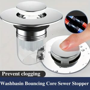 Bouchon de fuite d'eau pour bassin de lavage, filtre HODrain, noyau de rebond, type de presse,