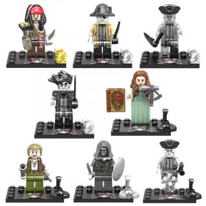 Blocs de construction des Pirates des caraïbes, Jack Sparrow, accessoires de mode à collectionner,