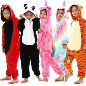 MINISO enfants panda pyjamas enfants dinosaure pijama filles licorne kigurumi onesies garçons point