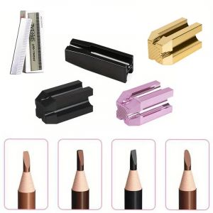 Taille-crayon à sourcils avec lame de Microblading, ensemble de fournitures de tatouage, pointe