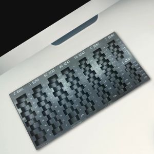 Boîte de rangement européenne, organisateur d'argent universel noir, mallette de rangement d'argent,