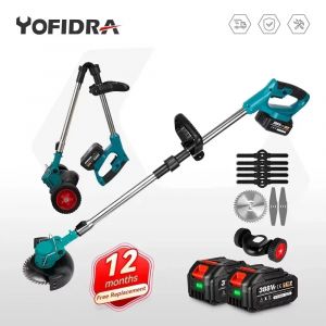 Makita – tondeuse à gazon électrique sans fil, pliable et réglable, efficace, pour l'élagage du