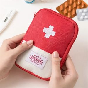 Trousse médicale de premiers soins portable, sac de rangement de médicaments d'urgence, mini poudres