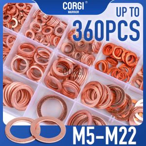 Assortiment de rondelles plates en laiton 80-360, M5 M6 M8 M10 M12 M14 M16 M18 M20 M22, toutes