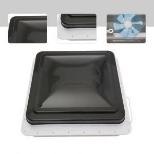 Ventilateur de toit pour camping-car, Van, camping-car, caravane, lucarne, 42cm x 42cm,