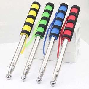 M&acirc;t de drapeau t&eacute;lescopique avec lani&egrave;re, 140/200cm, b&acirc;ton de pointeur d'enseignement, m&acirc;t de