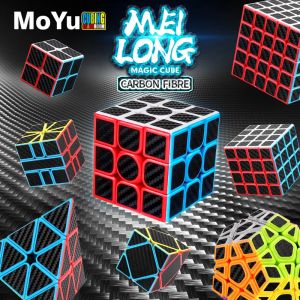 Meilong-Cube en fibre de carbone pour débutants et professionnels, modules Pyraminx, puzzle