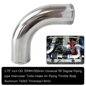 70mm 2.75 "/76mm 3.0"/80MM 3.15 ''pouces coude à 90 degrés en aluminium Turbo Intercooler tuyau