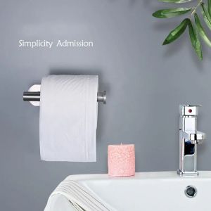 Porte-serviettes en papier en acier inoxydable, 1 pi&egrave;ce, sans poin&ccedil;on, support mural en rouleau de