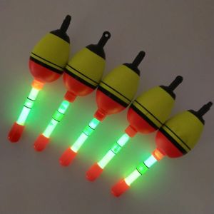 2 pièces 5g flotteurs de pêche lumineux de nuit travail avec Lightstick flotteur EVA flotteurs de