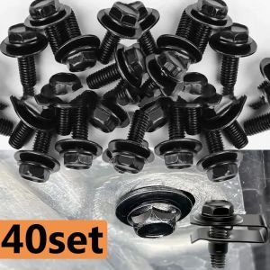 Boulons et Clips d'&eacute;crou en U pour carrosserie de voiture, couvercle de moteur M6, sous plateau,