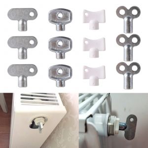Clé de robinet de radiateur, 1 pièce, clé de robinet de radiateur, robinet d'eau, plomberie, clé de