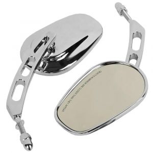 Rétroviseur latéral de 8mm pour moto Harley Road King Touring XL 883 Sportster Fatboy Dyna FXDF