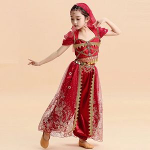 Robe de princesse d'halloween, nouvelle princesse Jasmine Aladdin, lampe divine, ensemble pour