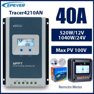 Contrôleur de Charge solaire MPPT 40A, tension de batterie 12V/24V, panneau solaire maximum,