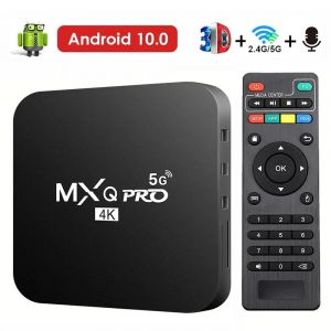 Nouveau Smart TV Box MXQ-PRO 4K HD Android 10.0 Smart TV Box 2.4/5G Dual-WIFI 3D Vid&eacute;o Media Player
