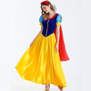 Dessin anim&eacute; princesse blanche-neige Halloween f&ecirc;te Costume adulte Cosplay grande taille robe fille