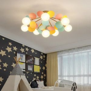 Lustre de Style scandinave pour la chambre d'enfants chambre d'enfant lustres Led modernes salon