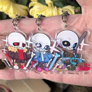 Jeu UNDERTALE Frisk Sans Flowey Toriel Cosplay Costumes Anime porte-clés accessoires pendentif