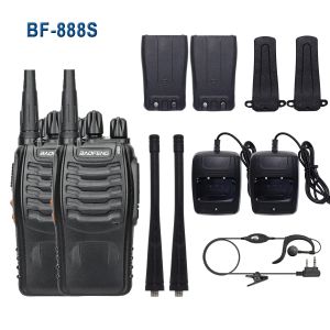 Baofeng – walkie-talkie BF-888S 5W, prise USB, double bande, Radio bidirectionnelle Portable, longue