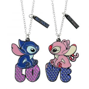 Disney Lilo & Stitch collier point LO ange VE pendentif collier collier pour Couple amoureux bijoux
