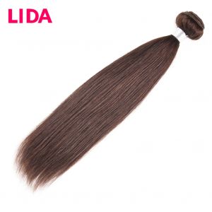 LIDA – tissage en lot naturel chinois Non Remy, cheveux lisses, 8-26 pouces, Double trame, 3 lots,